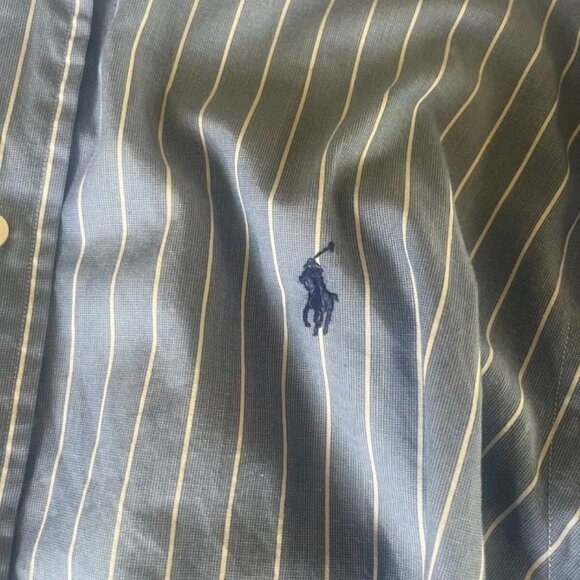 Polo Ralph Lauren Men's Button Up Dress Shirt Size 17 32/33 Philip - Picture 3 of 4